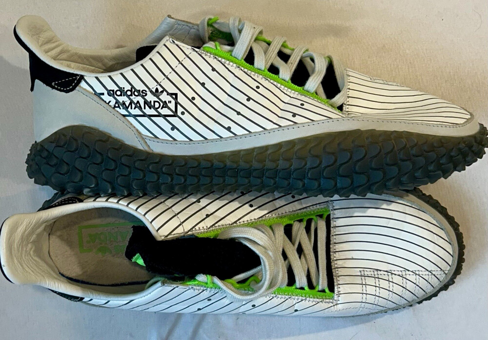 adidas Kamanda Men’s Low Top Lace-Up Mesh Sneakers White/Core Black EE7077